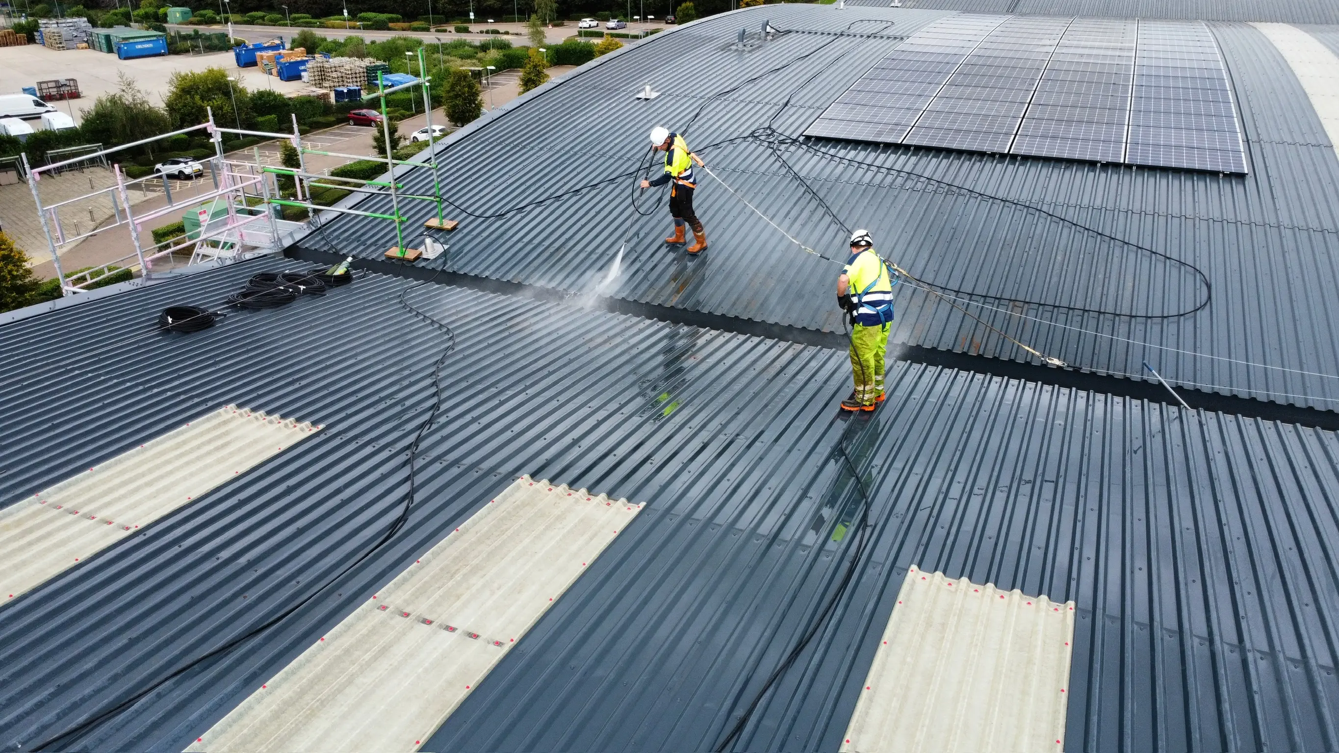 Commercial Roof Cleaning by DMC Facilities Management